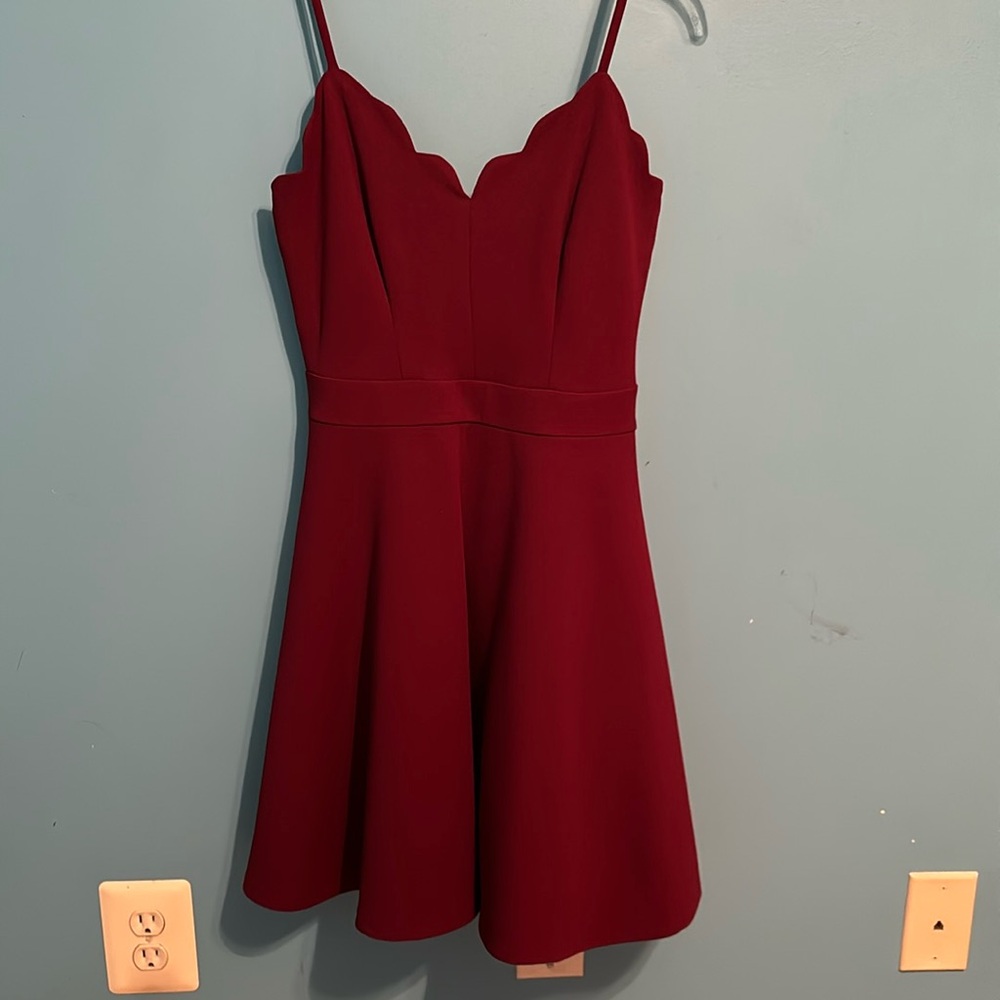 Maroon homecoming dress